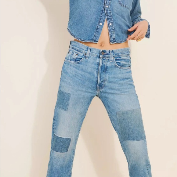 Edwin Denim - Edwin Blue Straight Leg Jeans